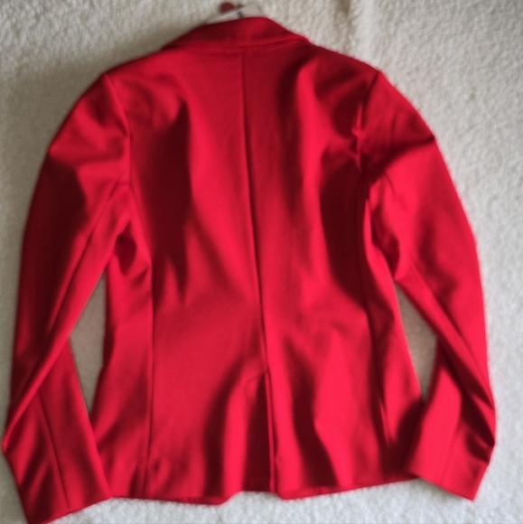 7th Avenue Design Studio Hour Glass One Button Cotton Blazer Sz.2 - Picture 4 of 12